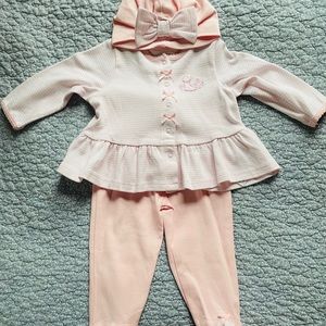 Little Me Footed Outfit w/Matching Hat
